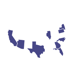 NTM lung disease US map icon